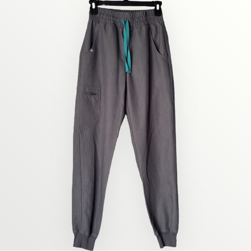 Figs Technical Collection Gray Jogger Pants Scrubs Size XXS